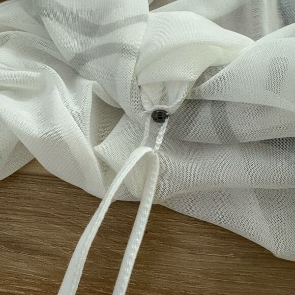 NWT Harley Davidson Women's Flames For Days Mesh Top in Cloud Dancer size Large - Picture 5 of 9